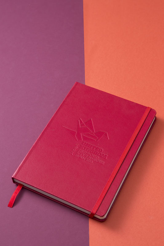 Vegan leather customized journal book block