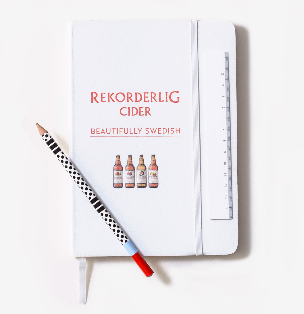 Soft Cover White PU Printed cover journal