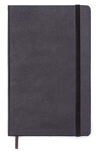 Hardcover leather notebook