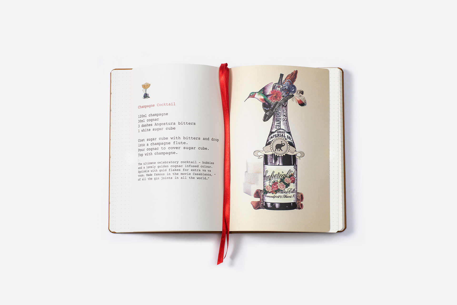 Martini Mandate Faux Leather Notebook