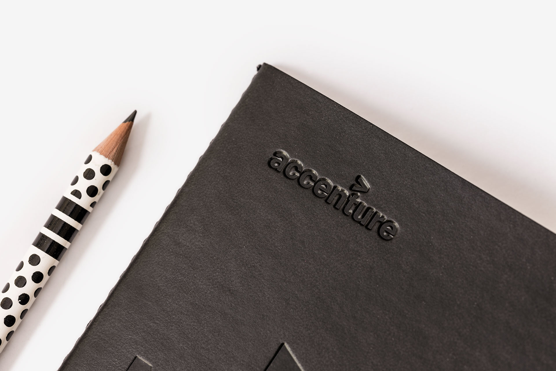 Accenture Faux Leather Cahier Notebooks