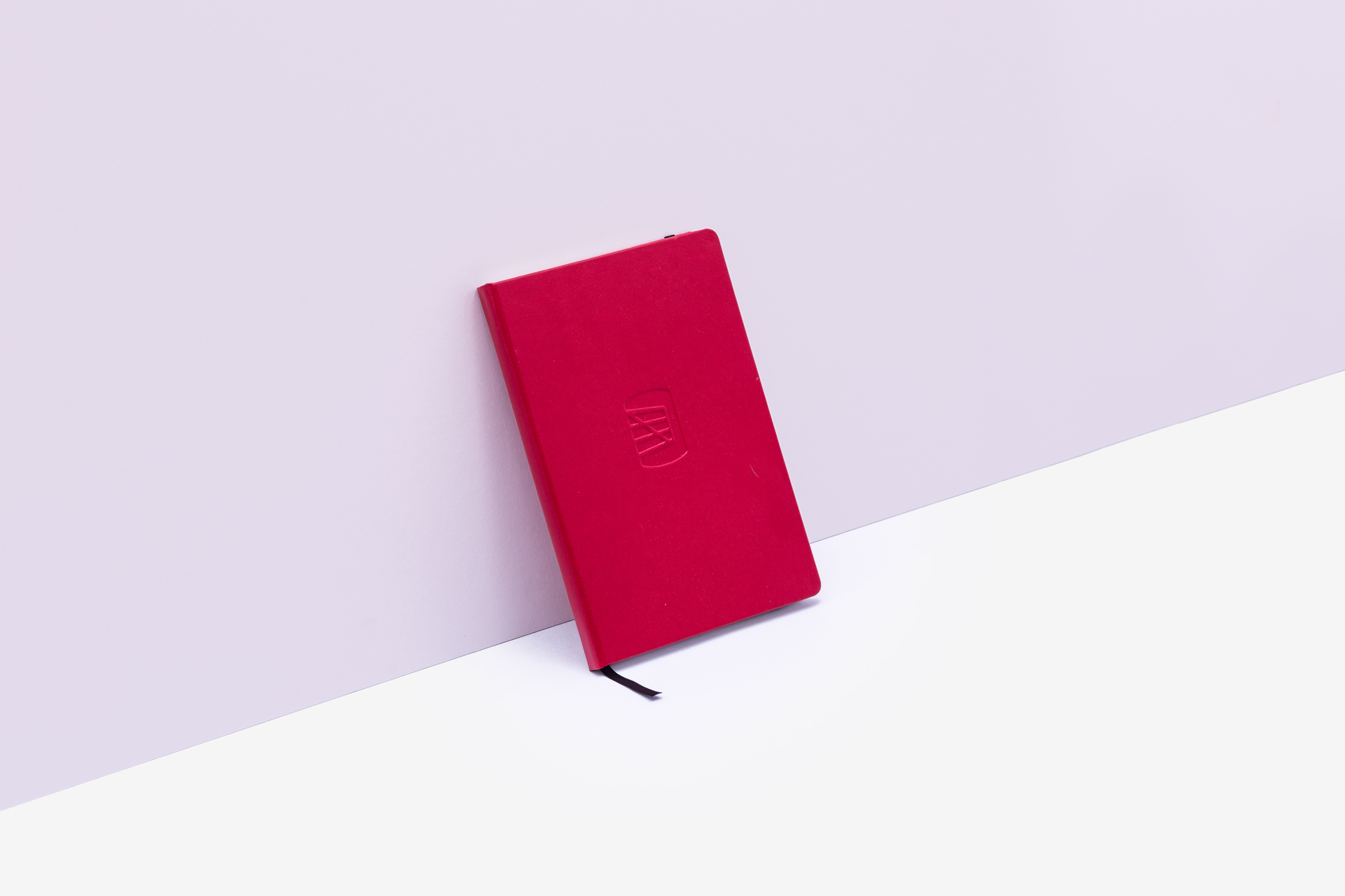 Red Time Debossed Notebook