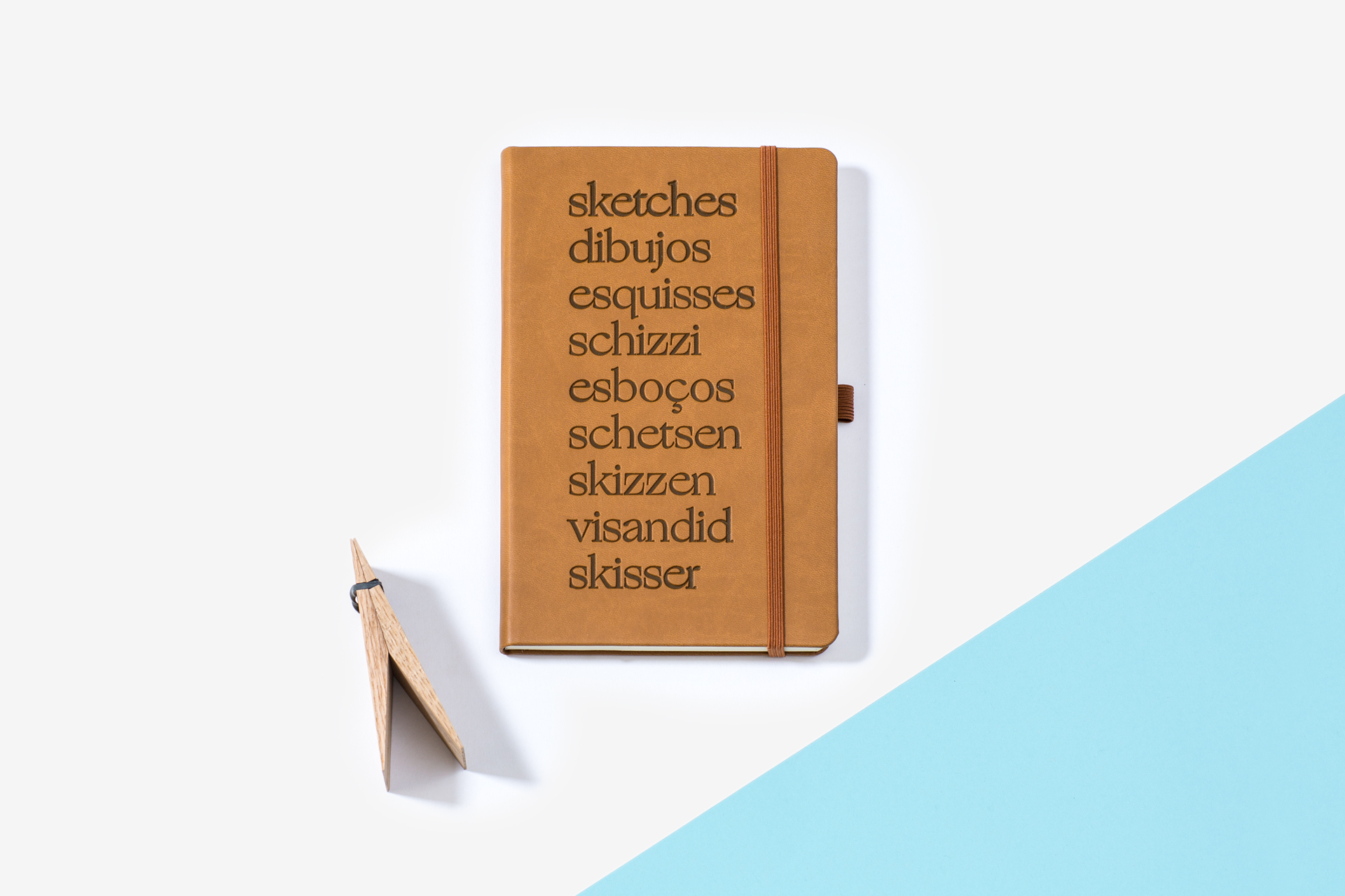 Sharp Type Debossed Notebooks