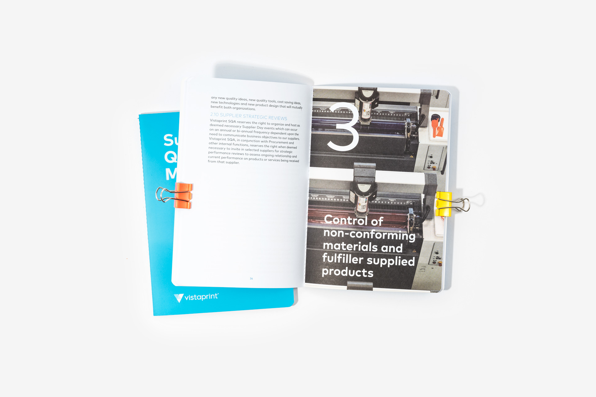 Vistaprint Quality Manual Cahiers