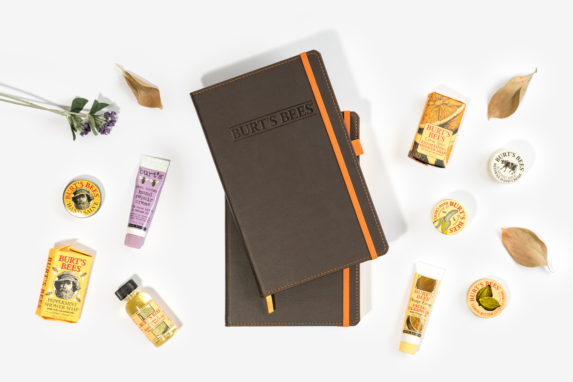 Burt’s Bees Perimeter Stitched Notebooks