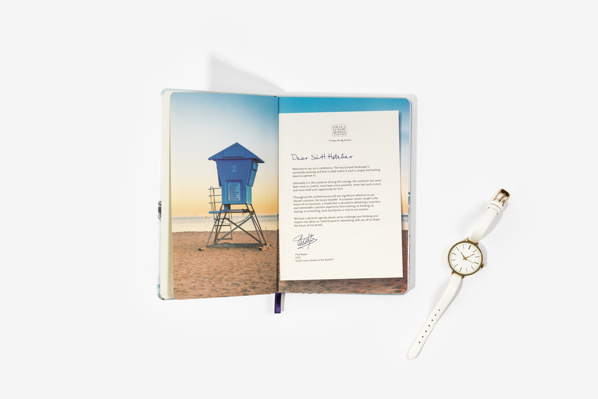 Small Luxury Hotels Printed Cloth Notebooks