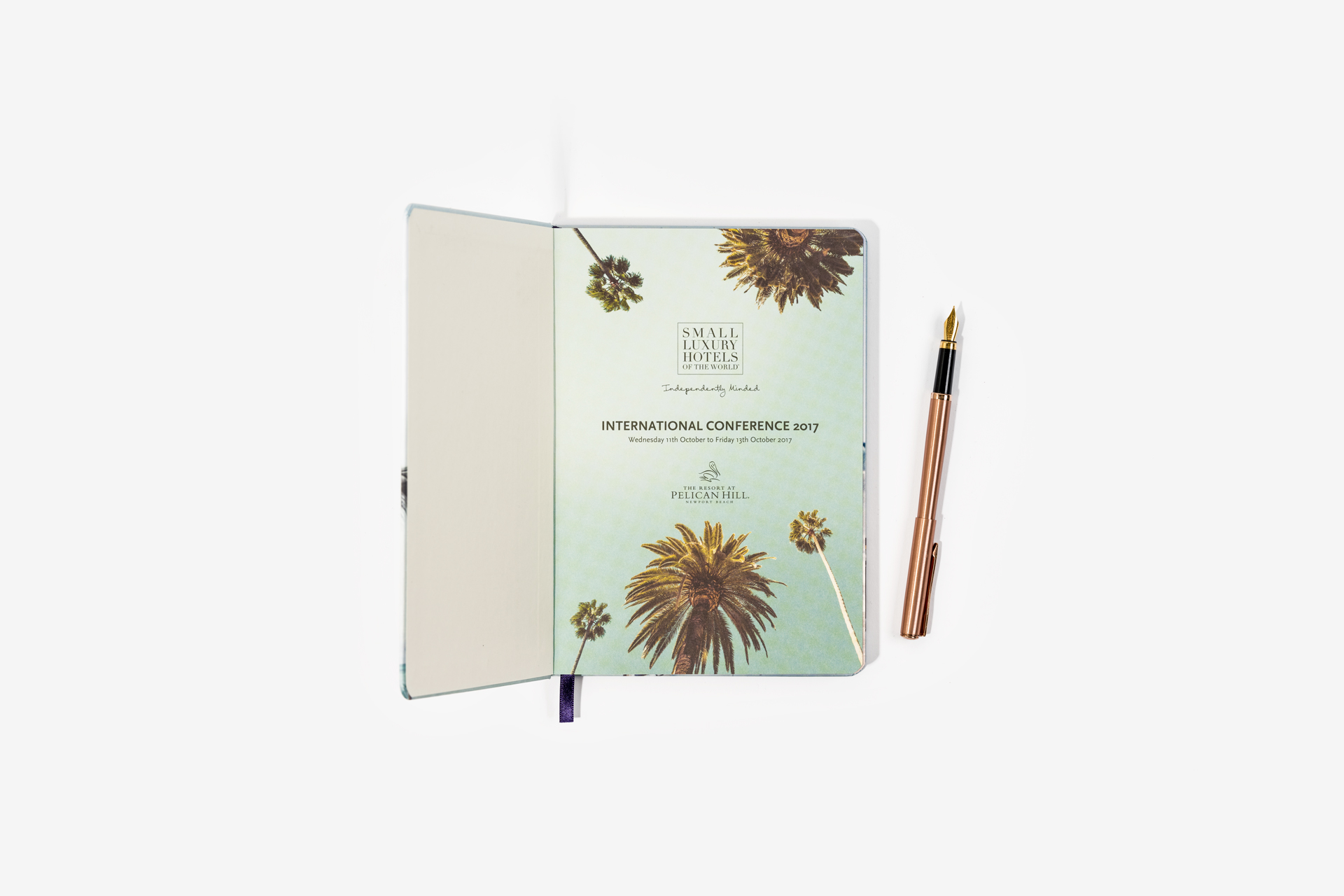 Small Luxury Hotels Printed Cloth Notebooks