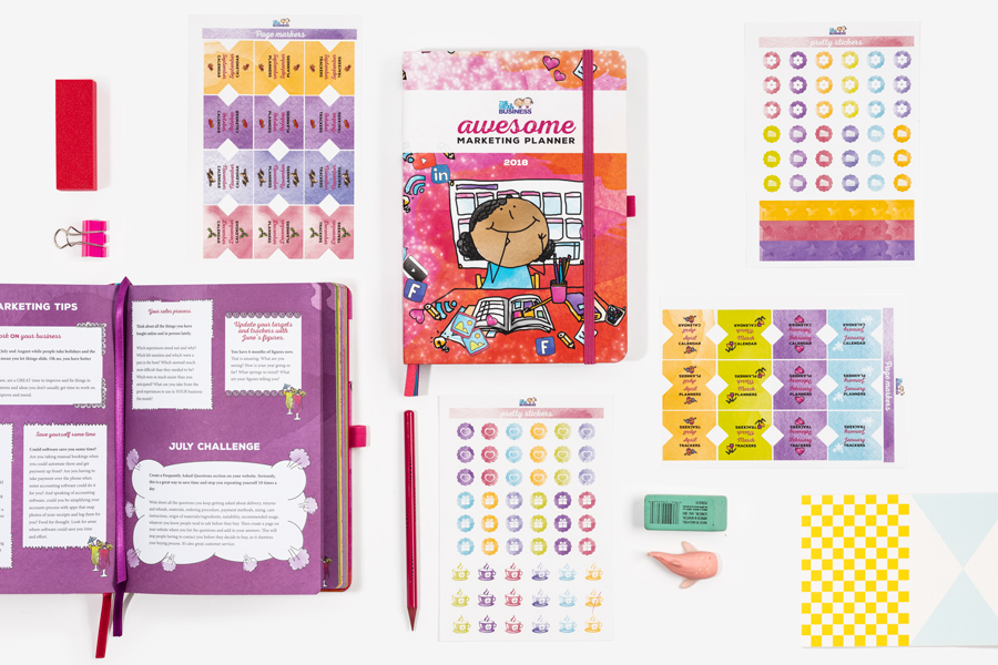 Girls Mean Business Custom Printed Planner