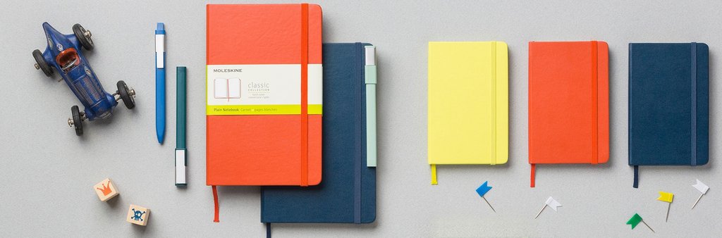 Set of diferent sizes and colours Moleskine Classic Notebooks Set of diferent sizes and colours Moleskine Classic Notebooks
