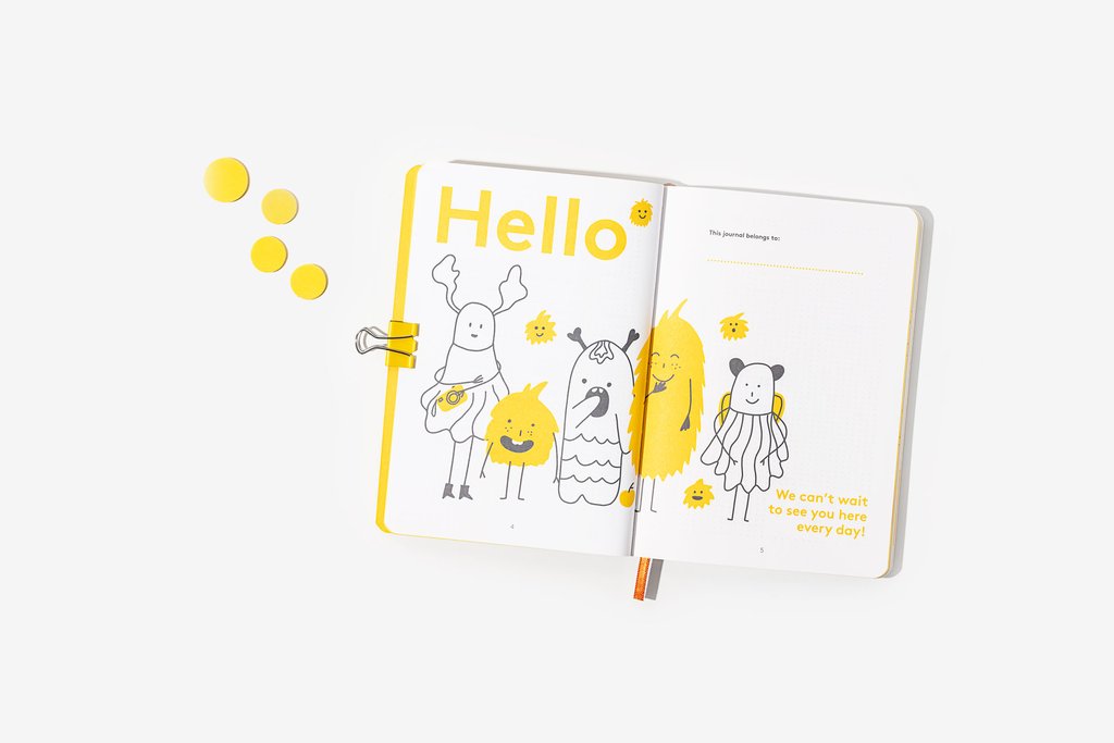 Custom printed journal for HappySelf by Bookblock Custom printed journal for HappySelf by Bookblock