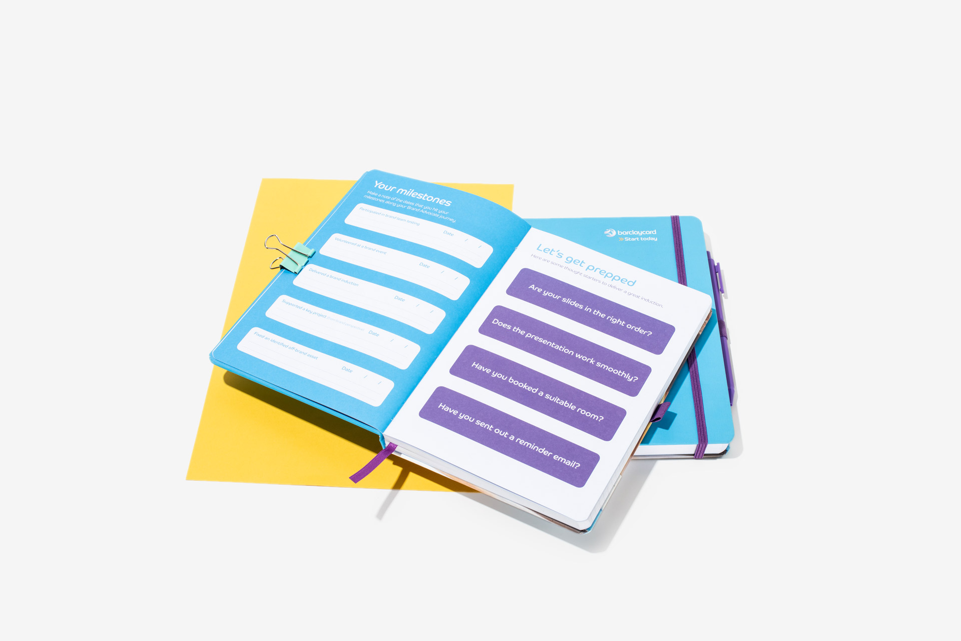 Barclaycard Screen Printed Notebooks