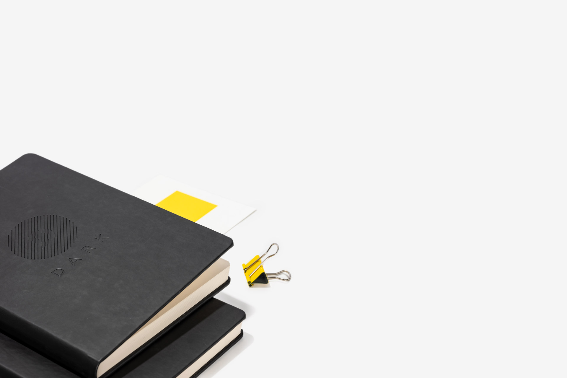 Dark Debossed Notebooks