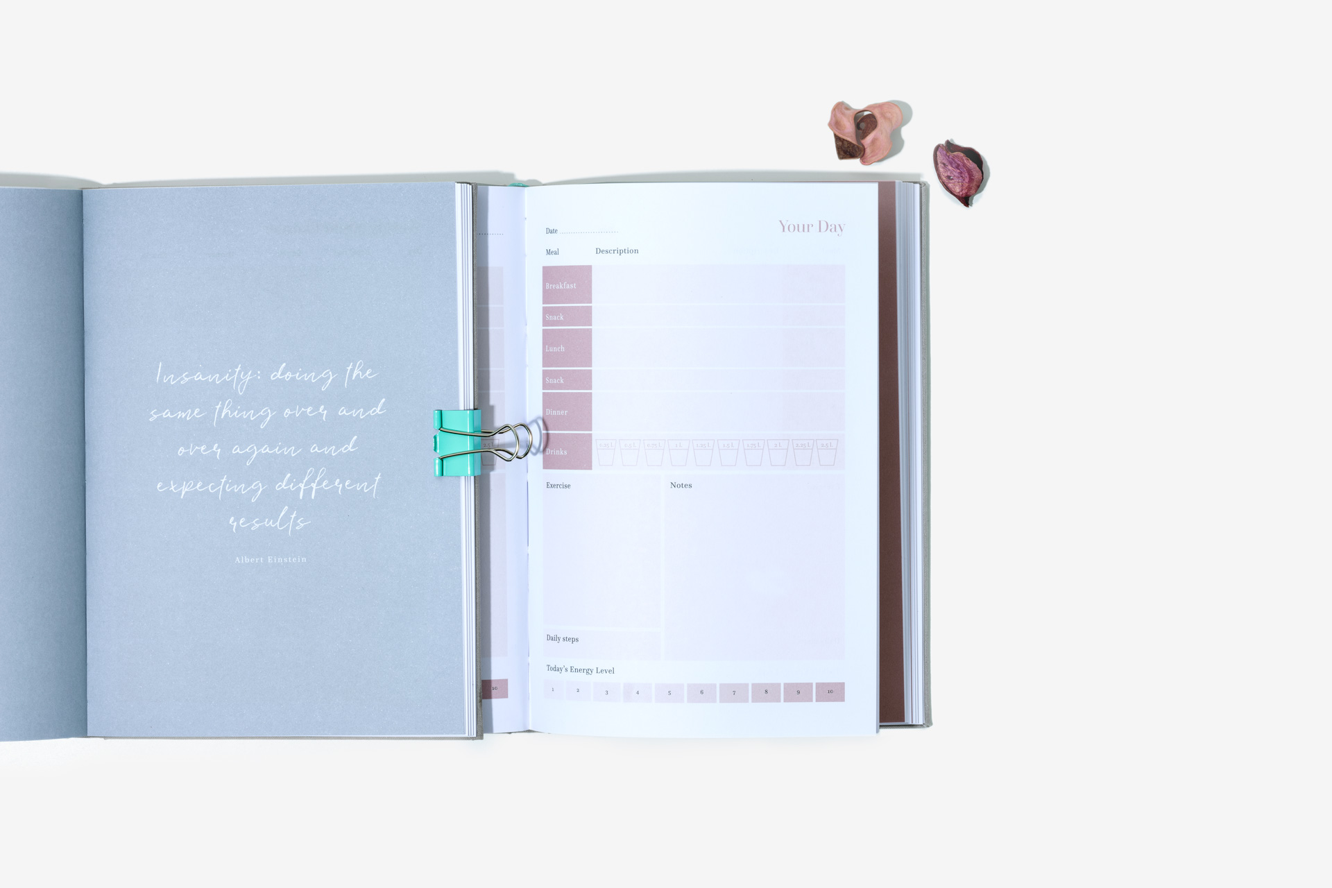 Bespoke Clothbound Wellness Planner