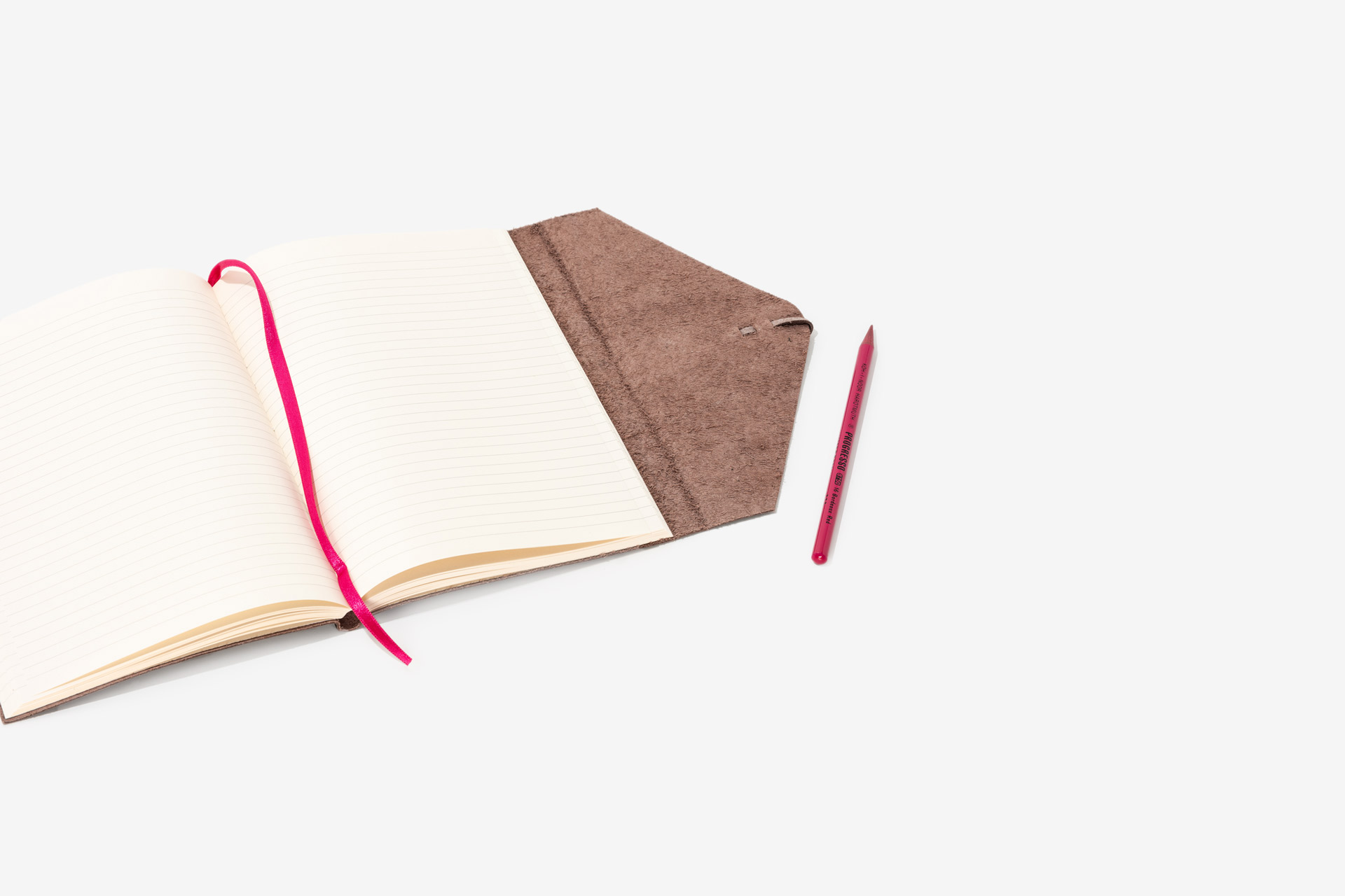 Foiled Leather Wraparound Notebooks