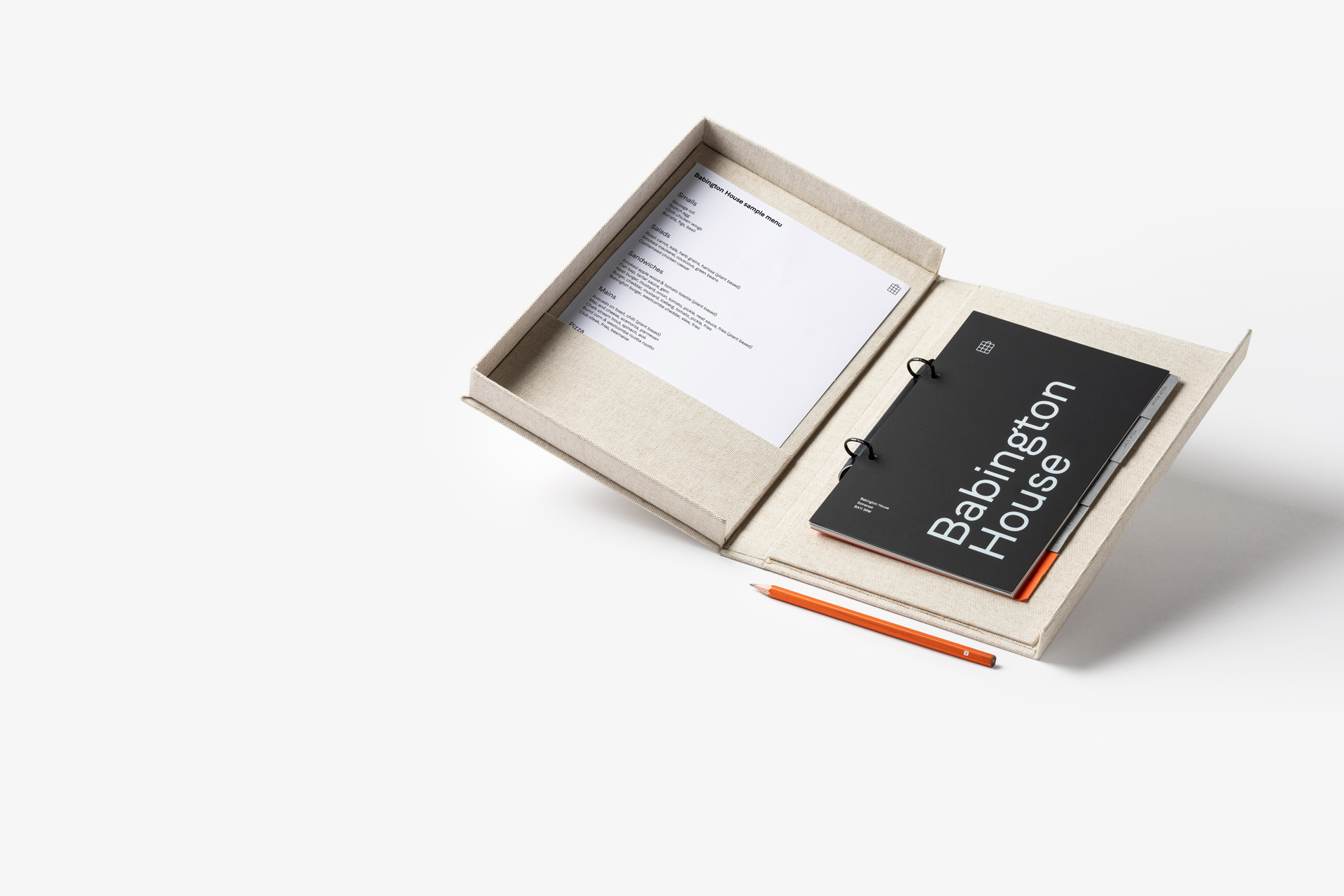 Babington House Bespoke Welcome Folder