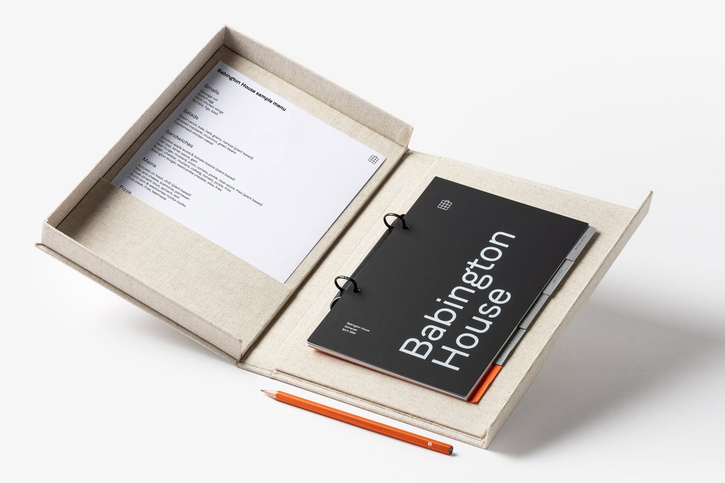 Babington House Bespoke Welcome Folder