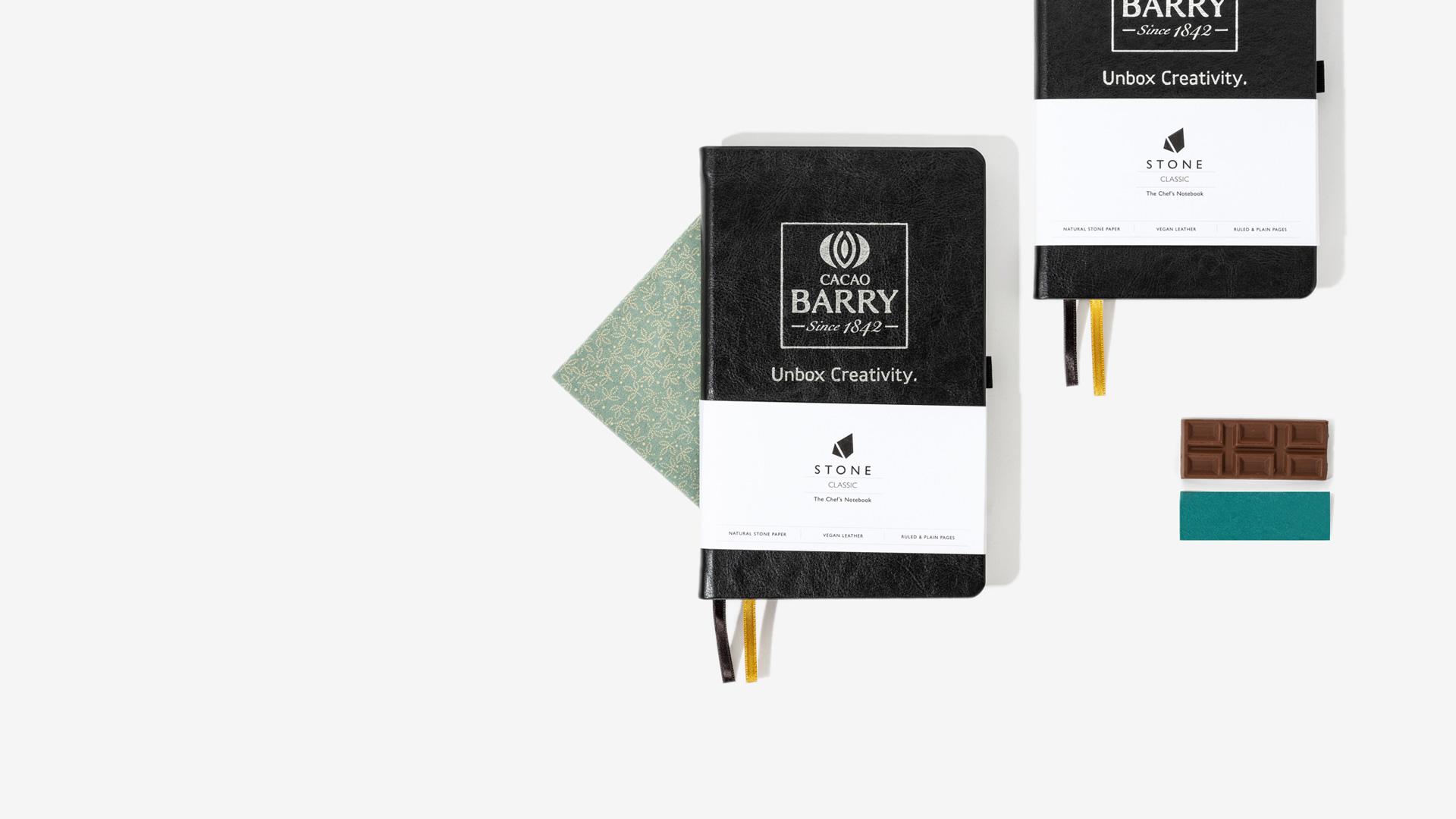Cacao Barry Branded Stone Notebooks