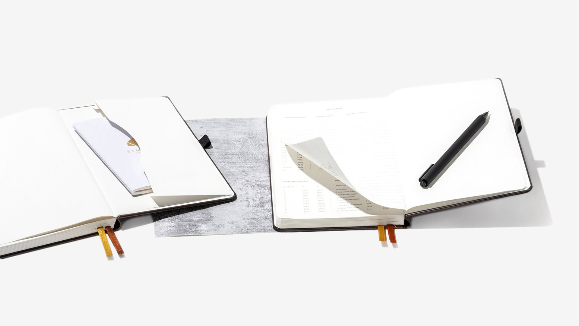 Cacao Barry Branded Stone Notebooks