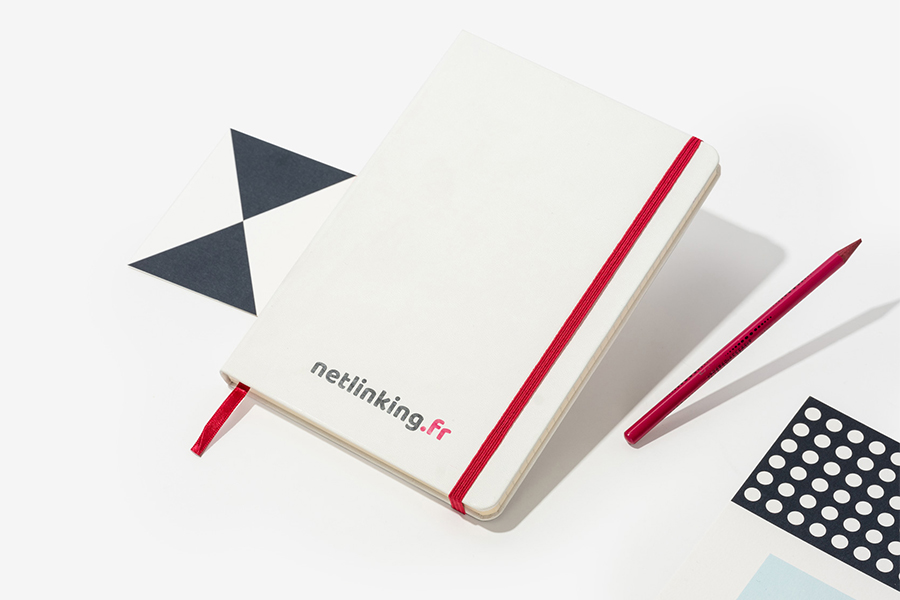 netlinking.fr corporate branded notebooks by bookblock