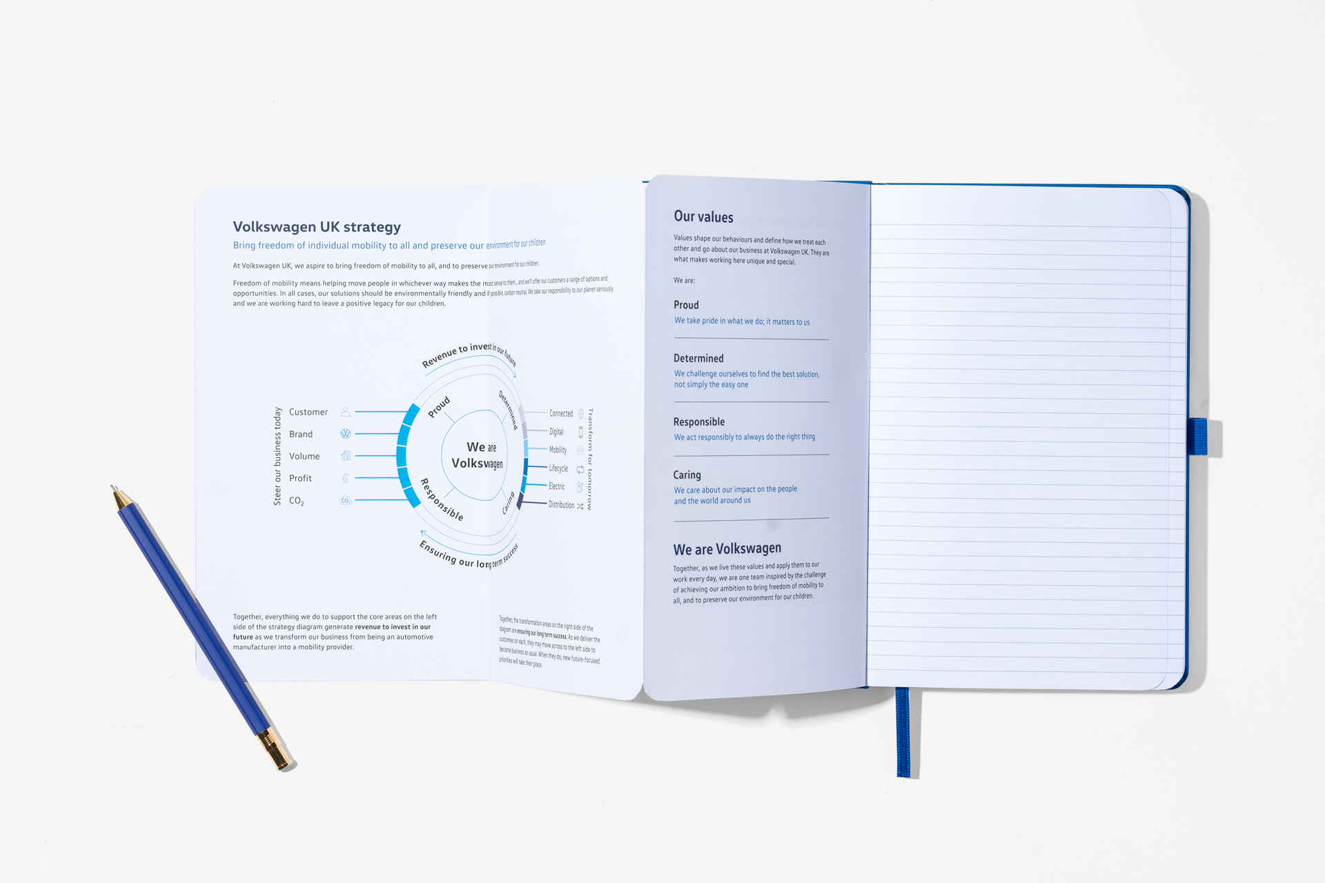 Volkswagen Ruled Notebook