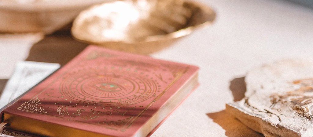 Magic of I dream journal in coral with holographic foil branding on the cover Magic of I dream journal in coral with holographic foil branding on the cover