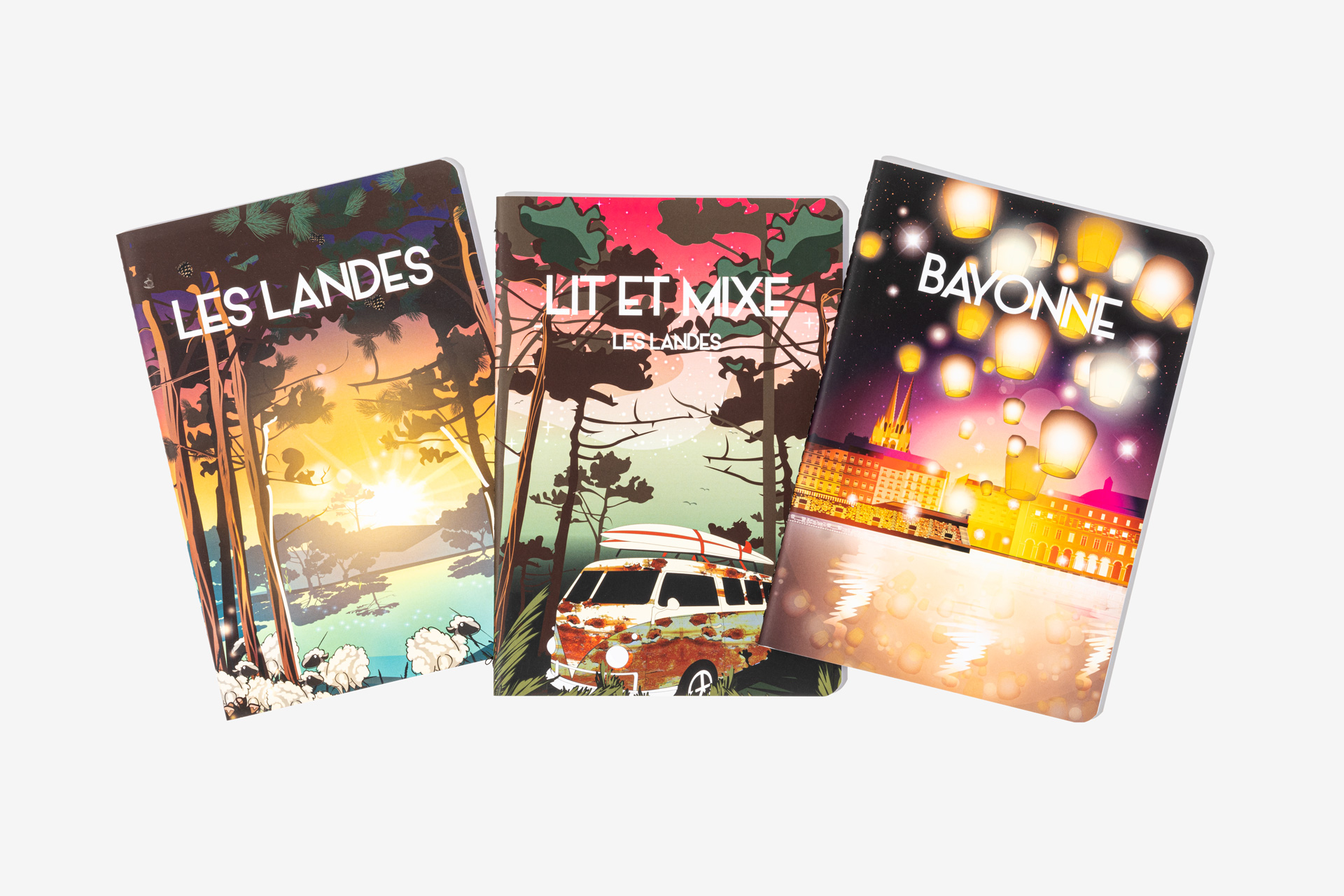 Jellyfish Travel Posters Printed Cahiers