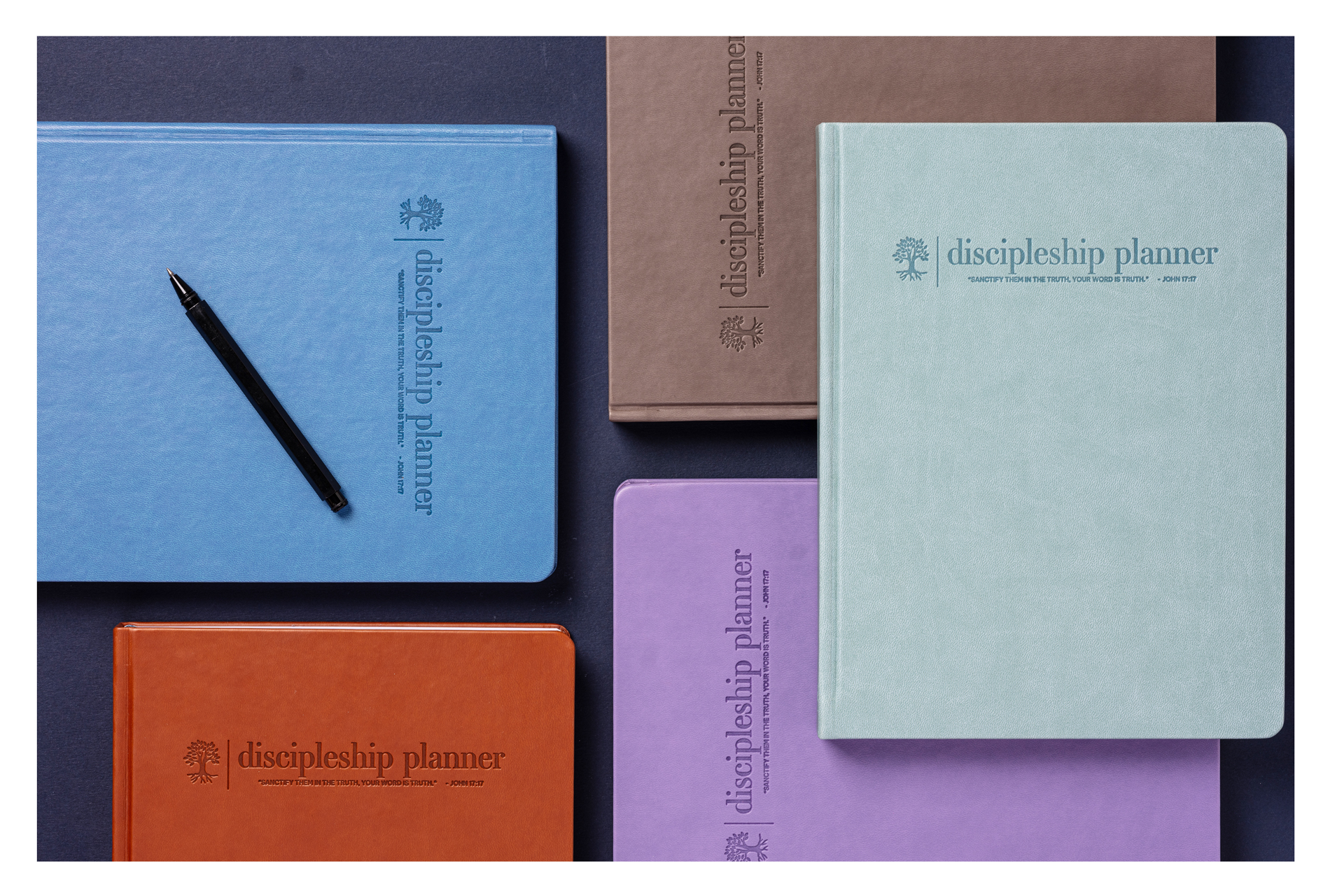 Faux Leather Discipleship Planner