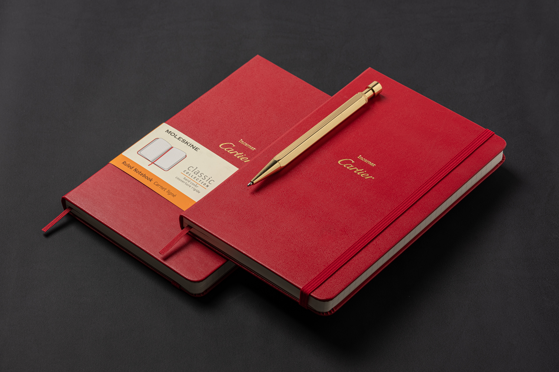 Cartier Gold Foiled Logo Moleskine