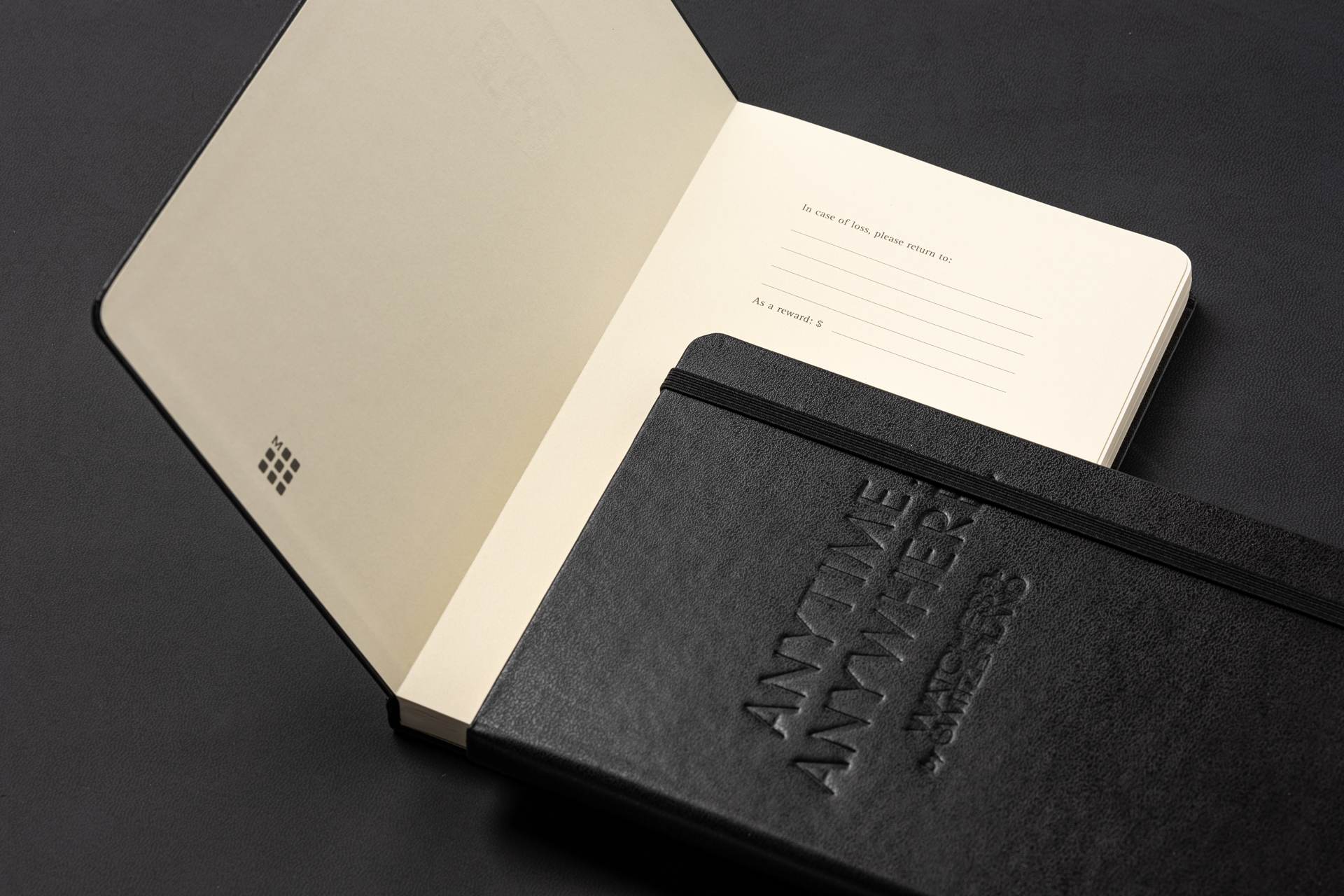 Watches of Switzerland Custom Debossed Moleskines