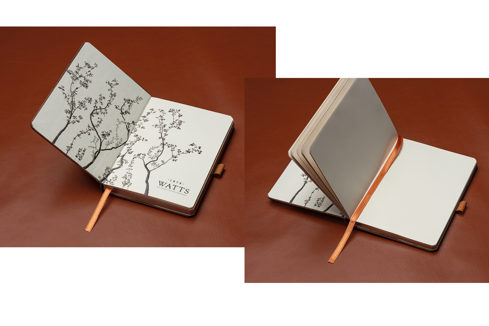 Watts 1874 Printed Cover Foiled A6 Notebooks