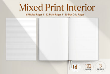 Mixed Print Interior Template