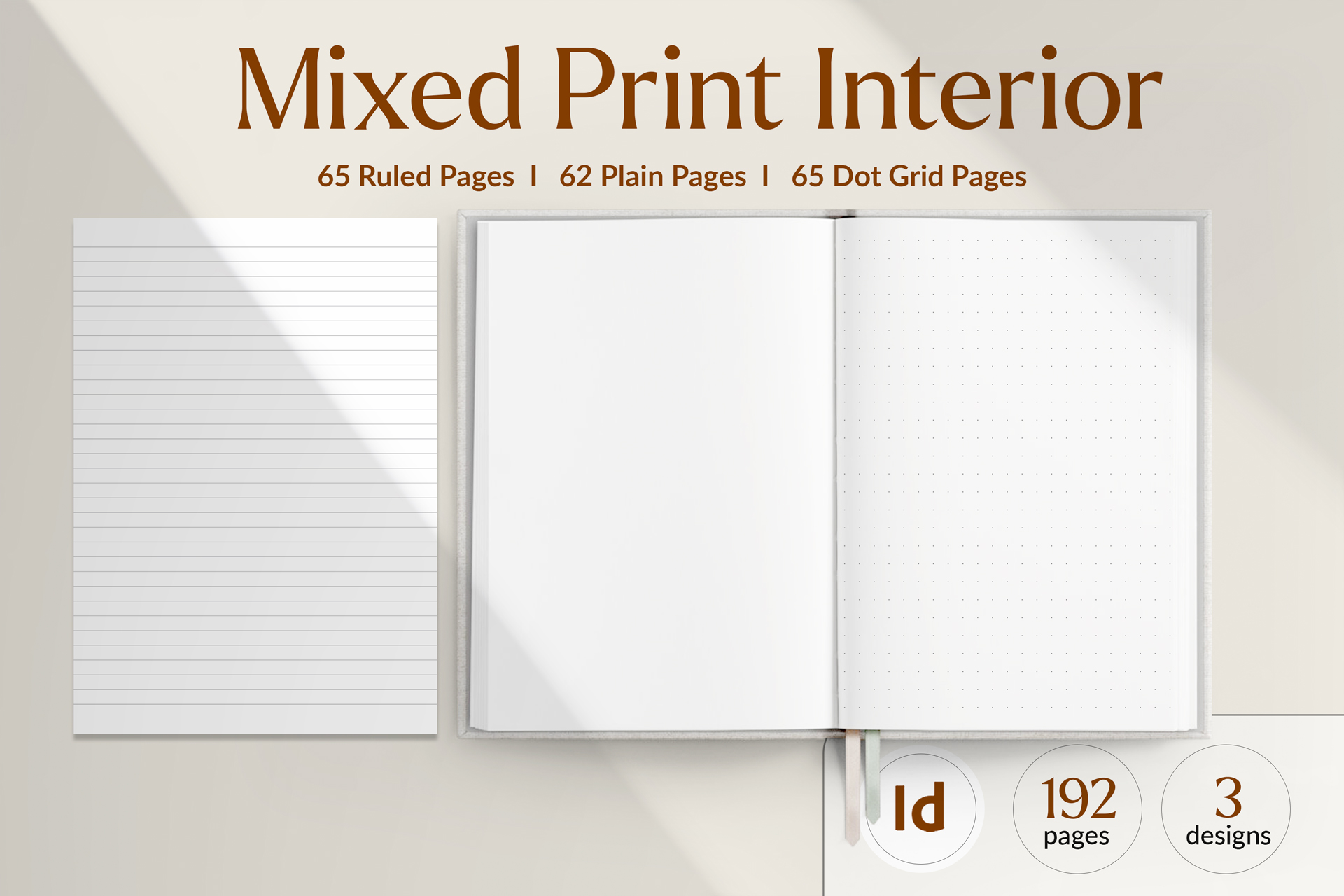 Mixed Print Interior Template