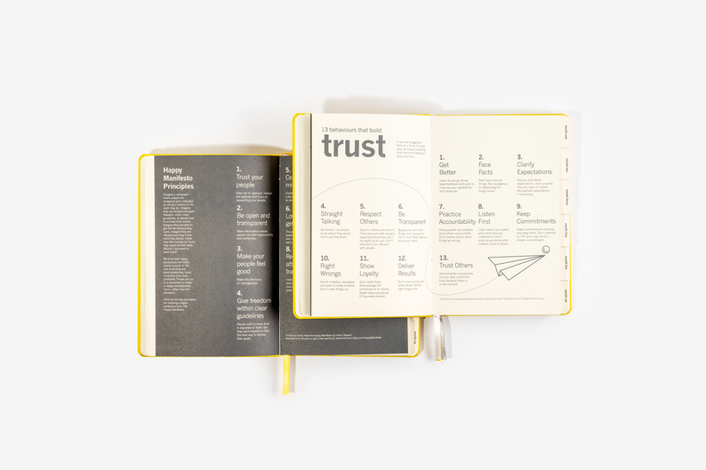 Single colour inside page printing example by bookblock