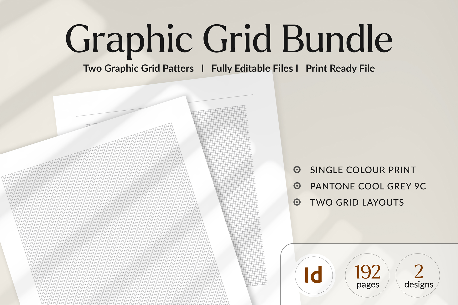 Graphic Grid Interior Template Bundle