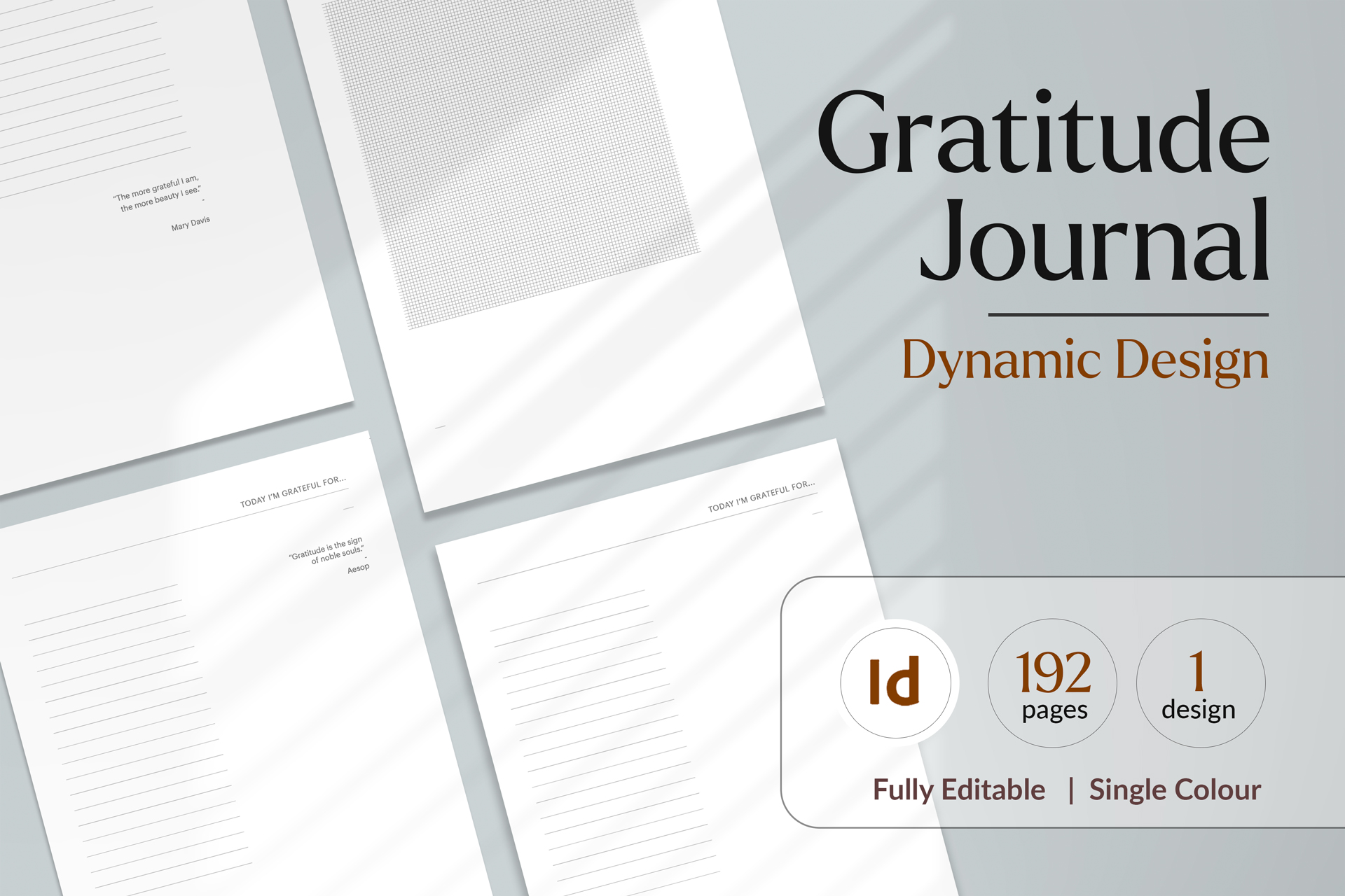 Gratitude Journal Interior Template