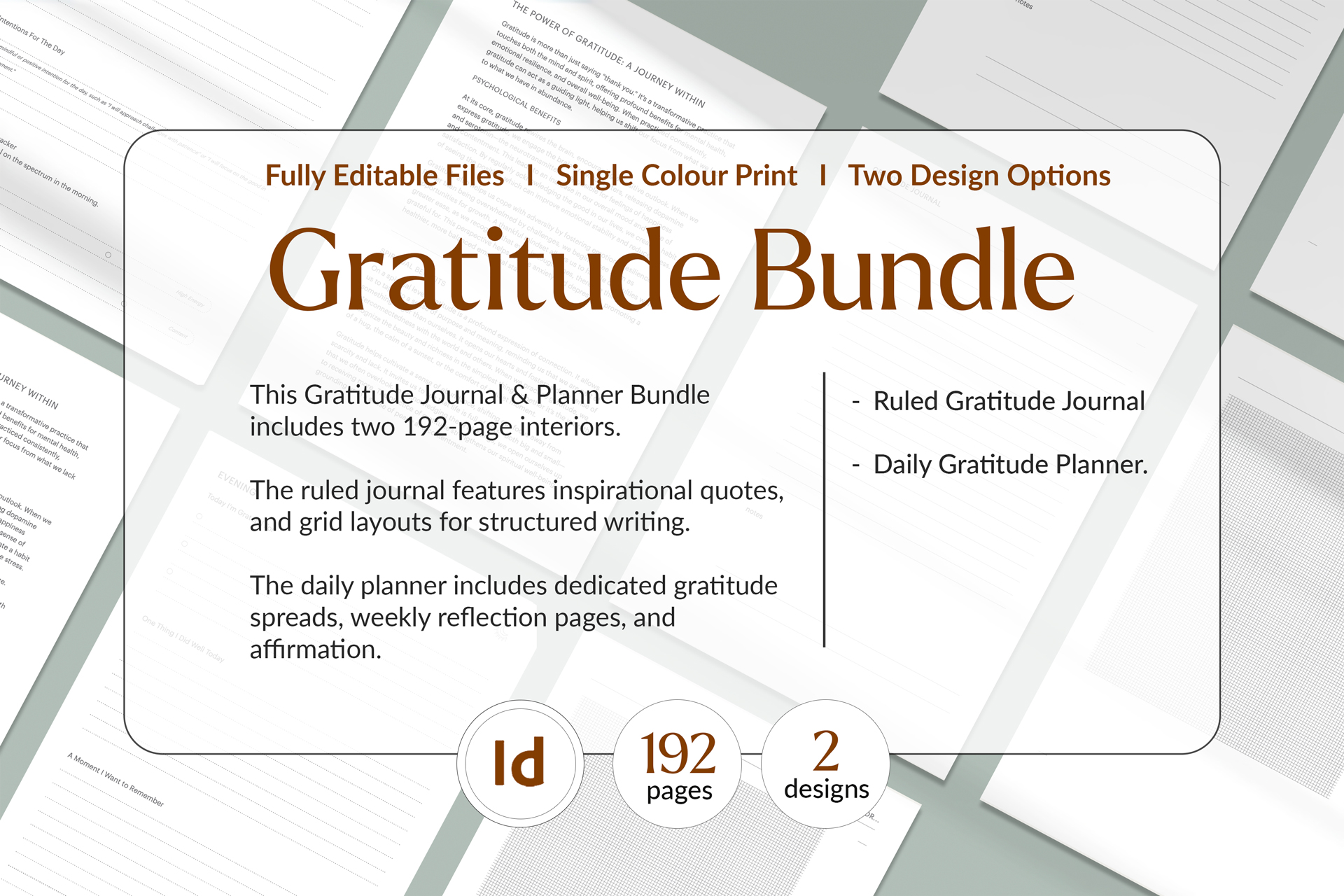 Gratitude Template Bundle