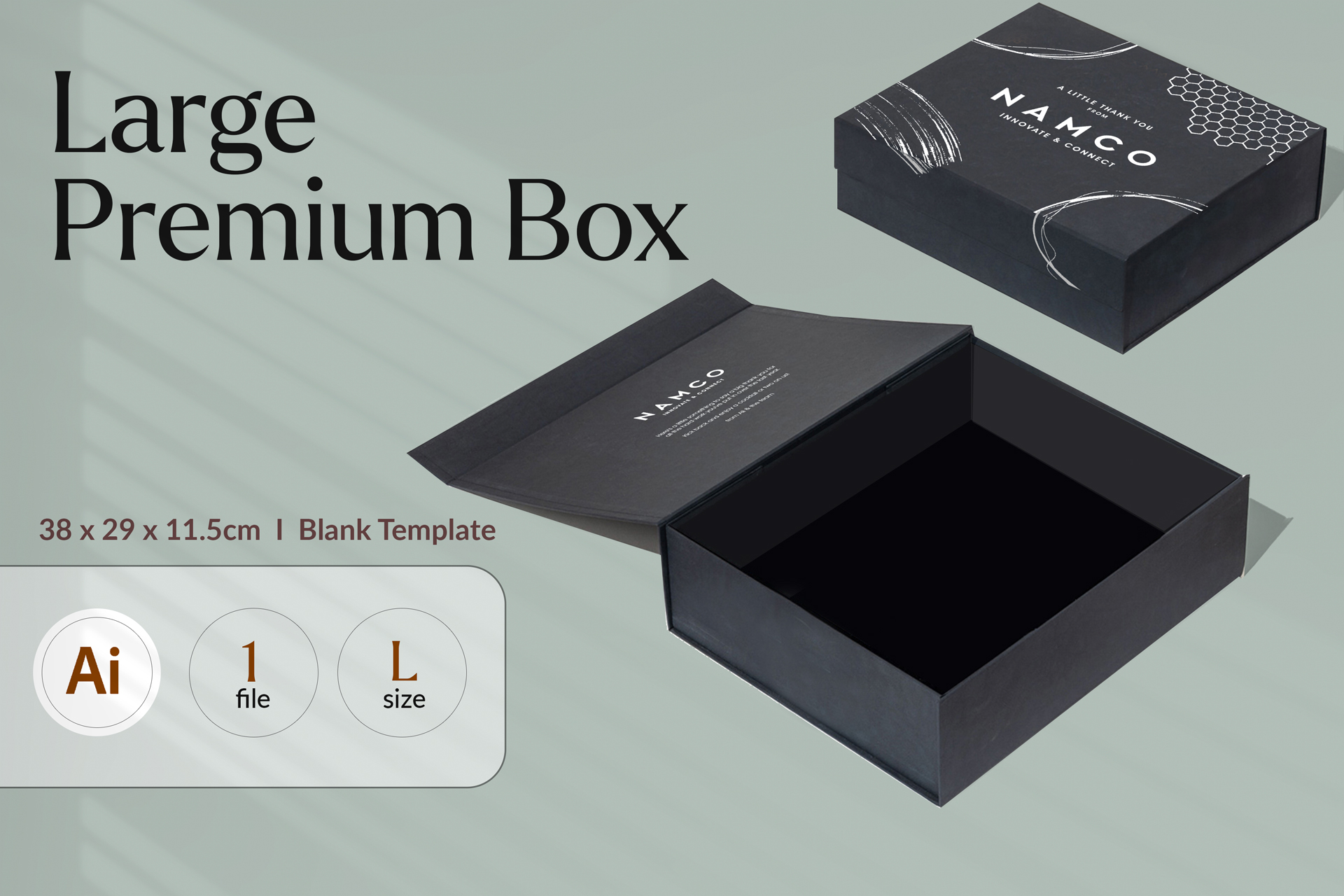 Large Premium Box Template