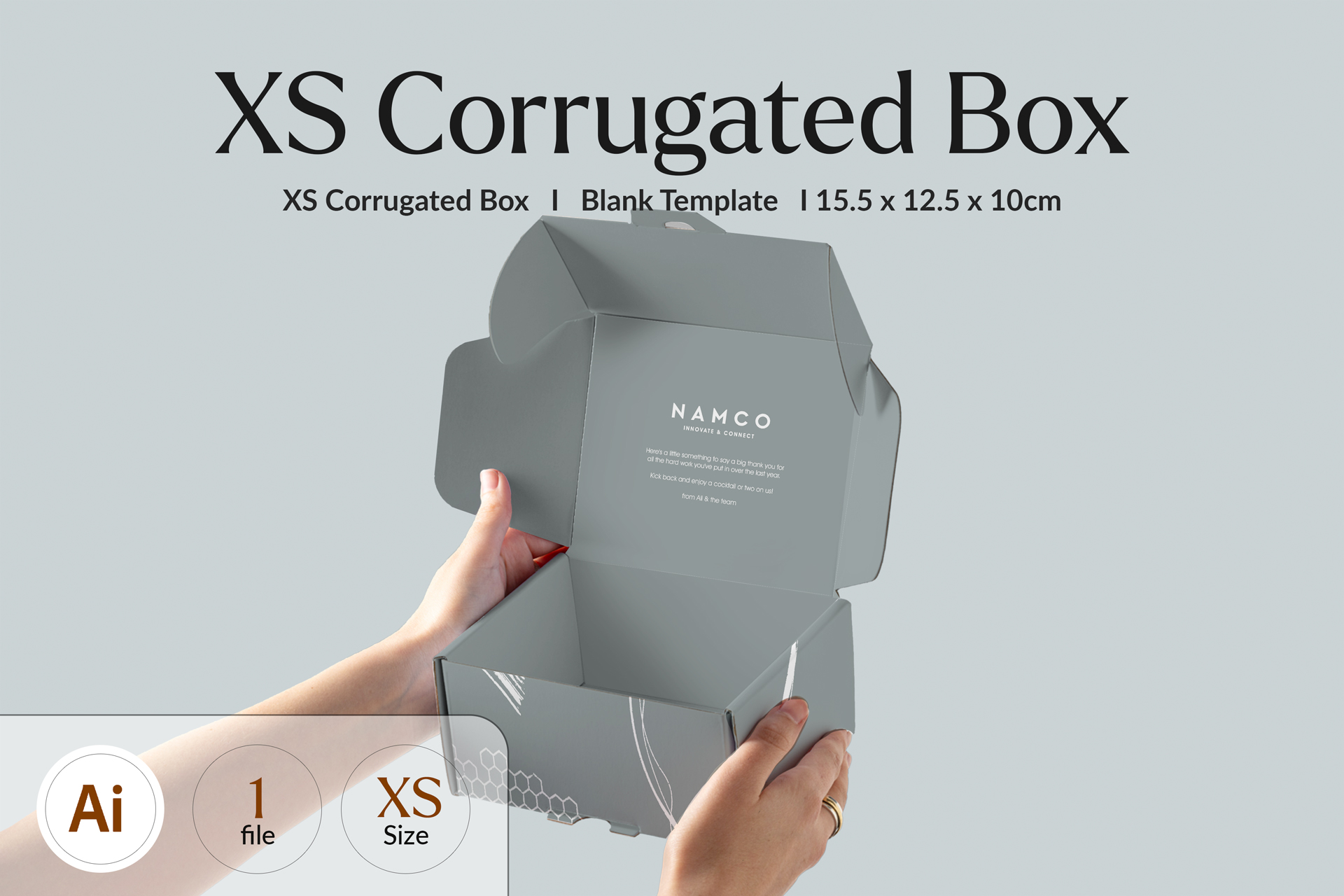 Extra Small Corrugated Box Template