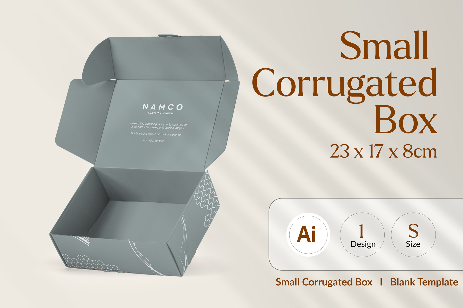Small Corrugated Box Template