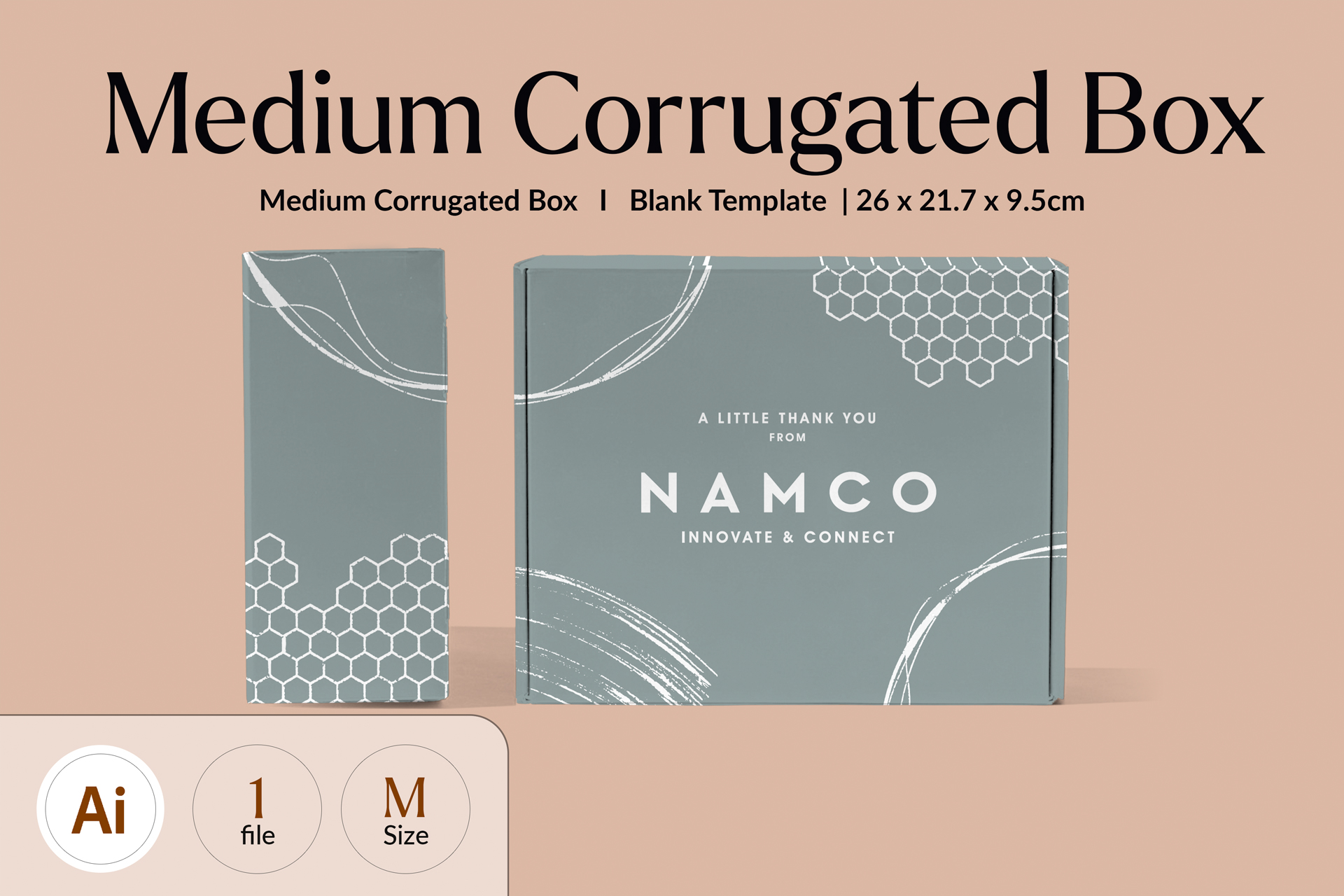 Medium Corrugated Box Template