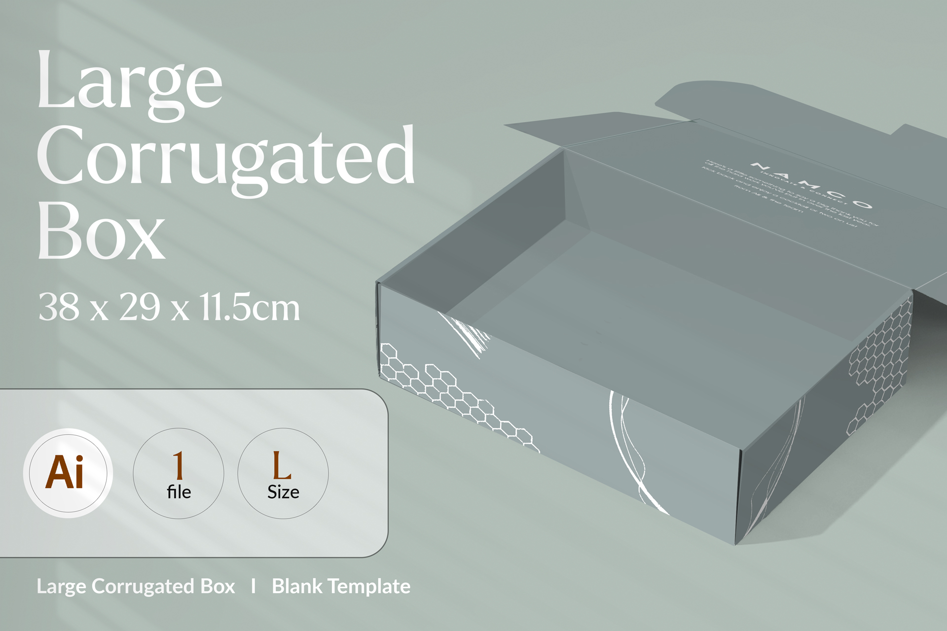 Large Corrugated Box Template