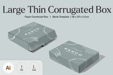 Large Thin Corrugated Box Template