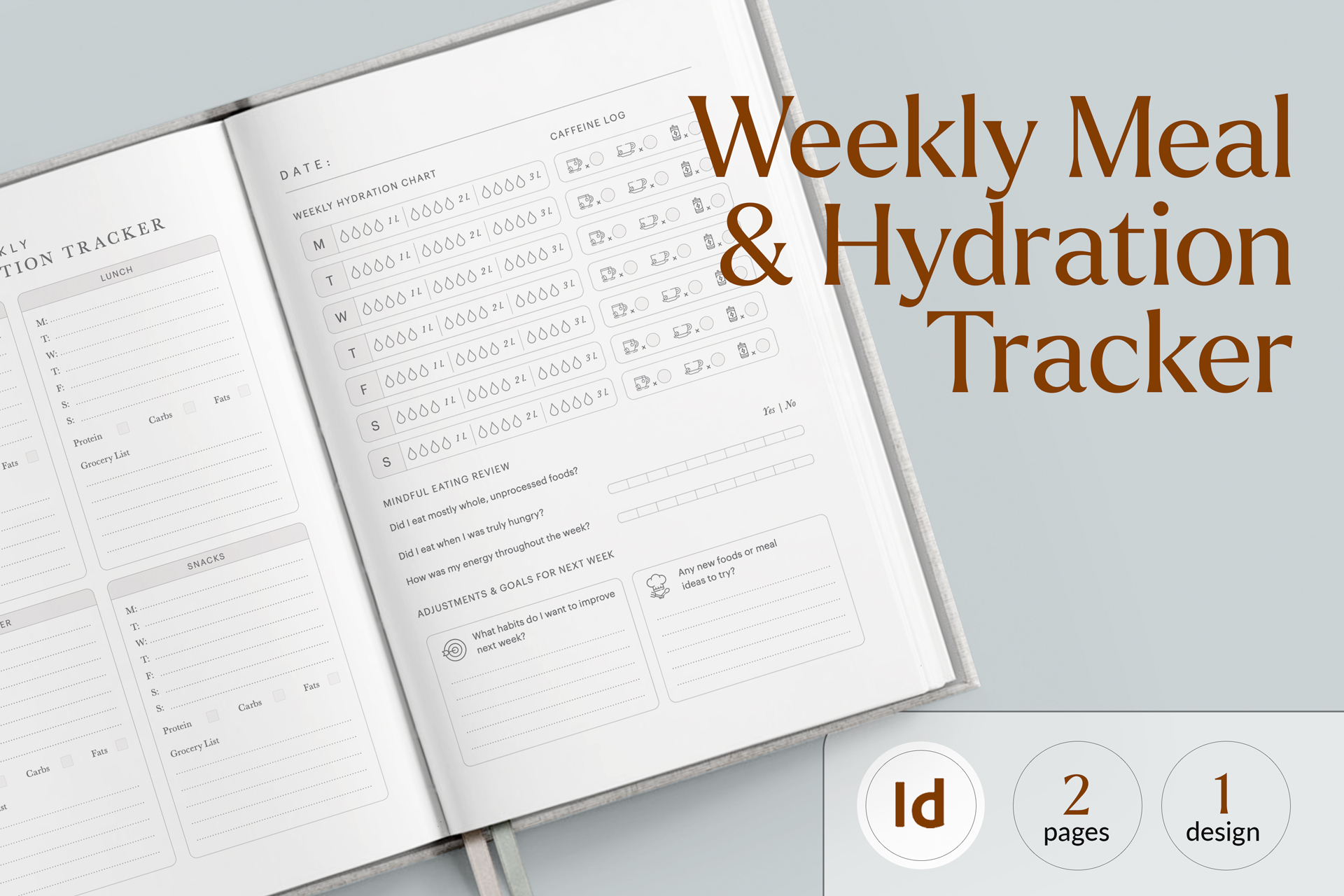 Weekly Meal & Hydration Tracker Template