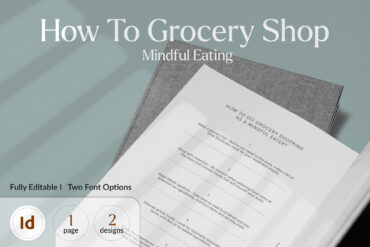 Mindful Eating - How to go Grocery Shopping Template