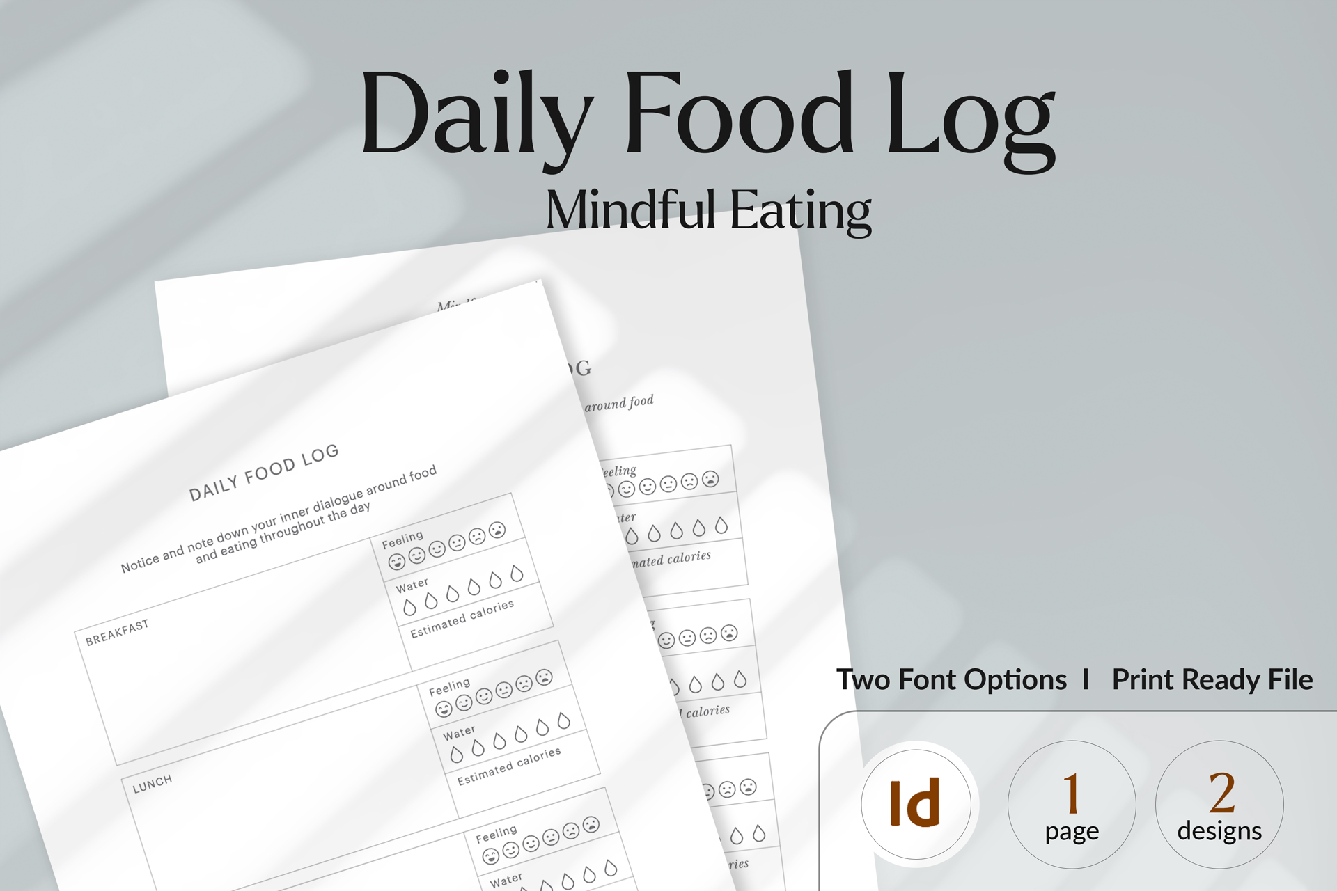 Mindful Eating - Daily Food Log