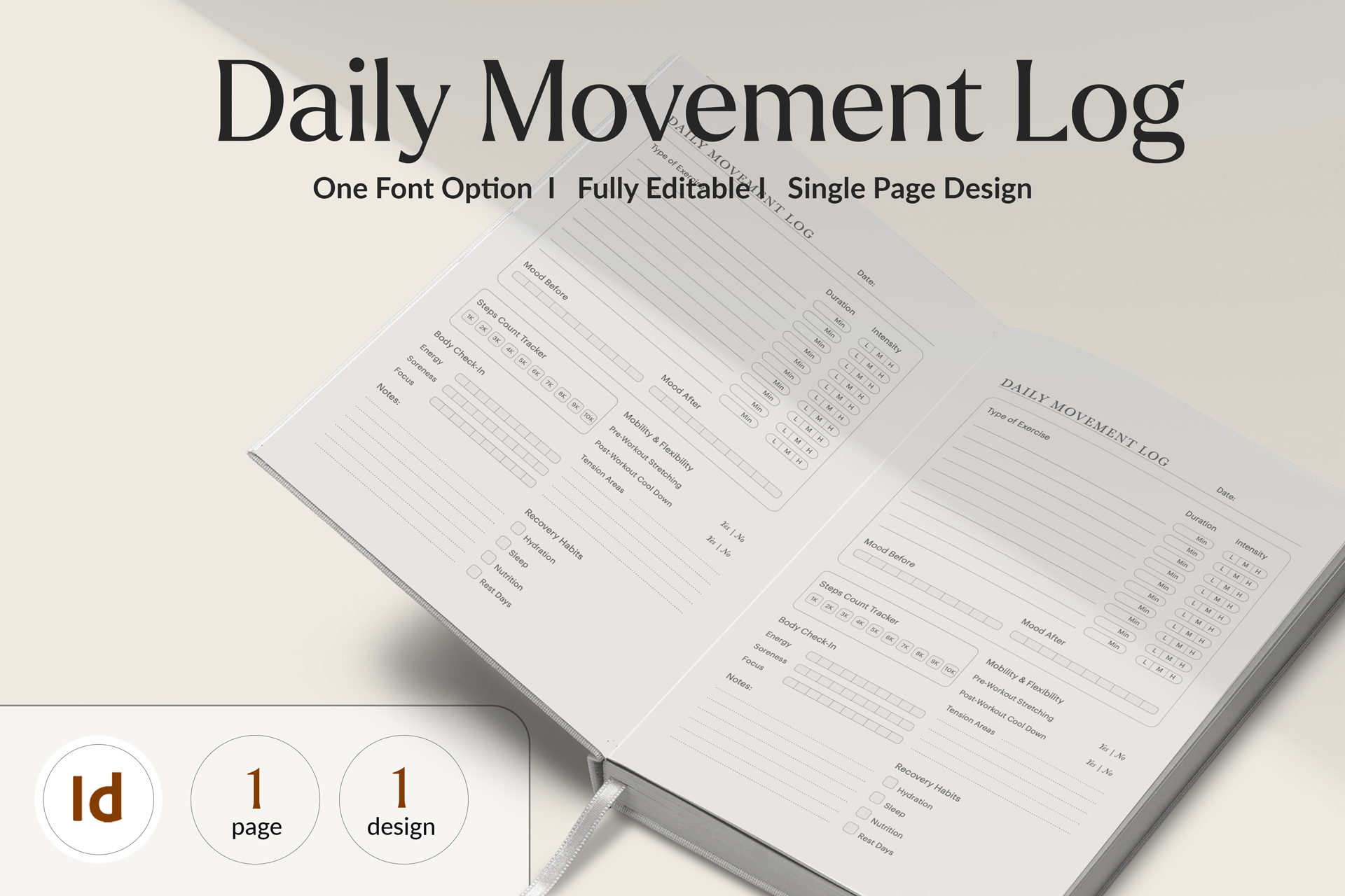 Daily Movement Log Template