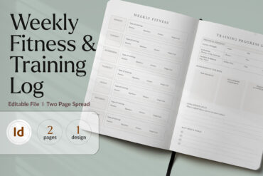 Weekly Fitness & Training Progress Log Template