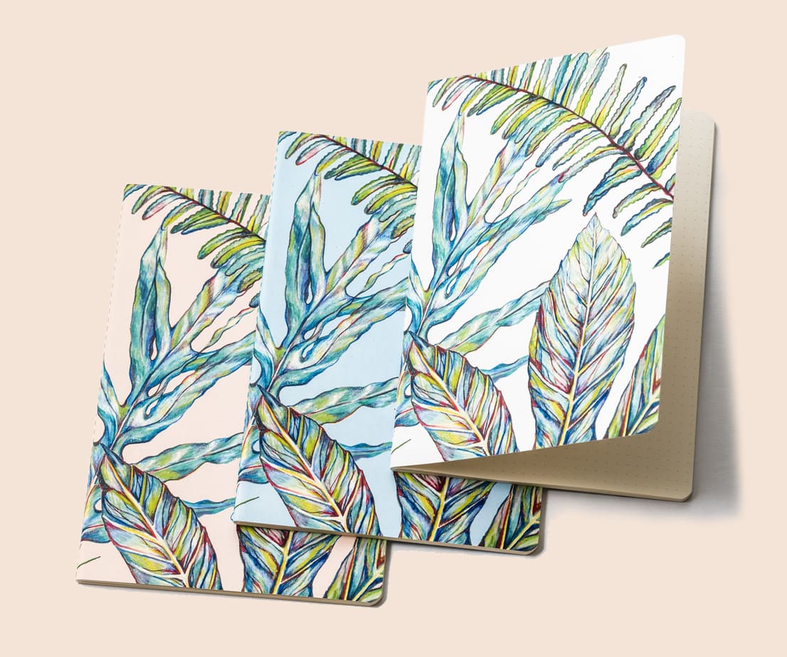 Bookblock Essentials - Printed Cahier Large 3 Printed cahier notebook customisation
